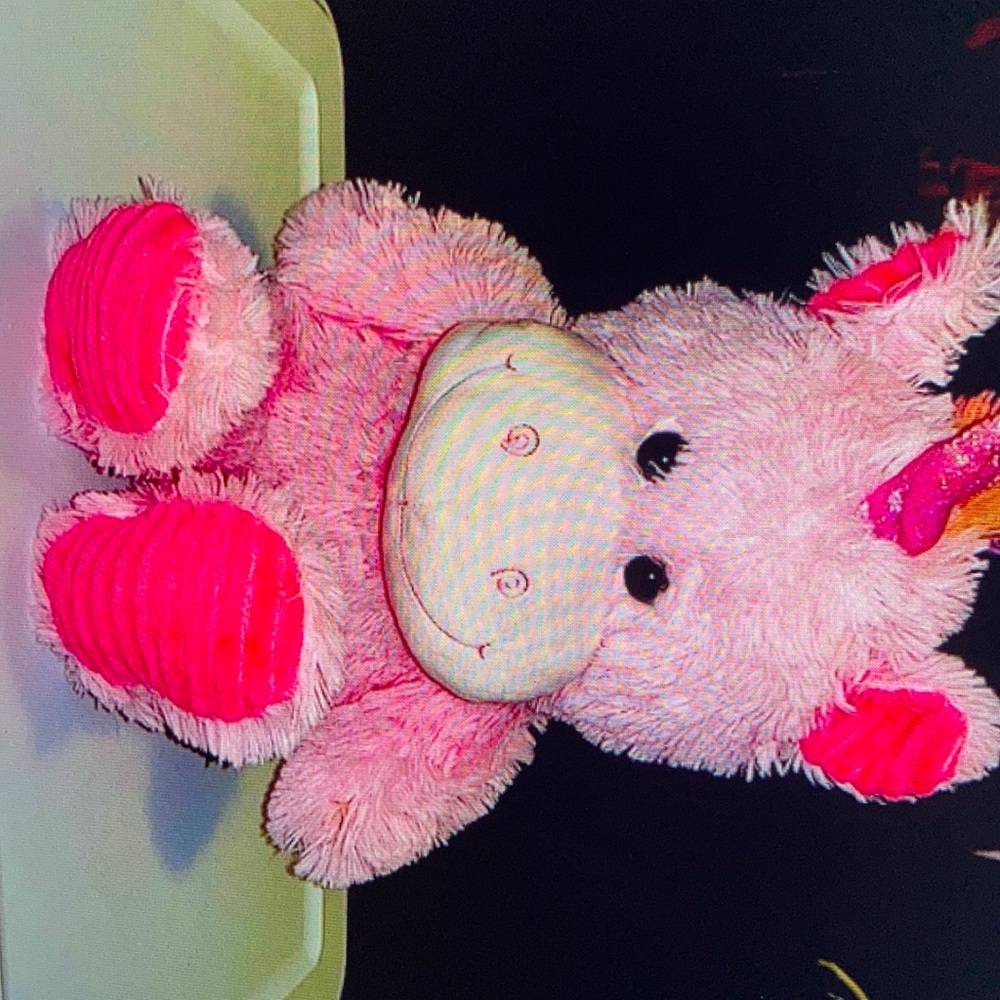 Cute Pink Unicom with rainbow hair kellytoy